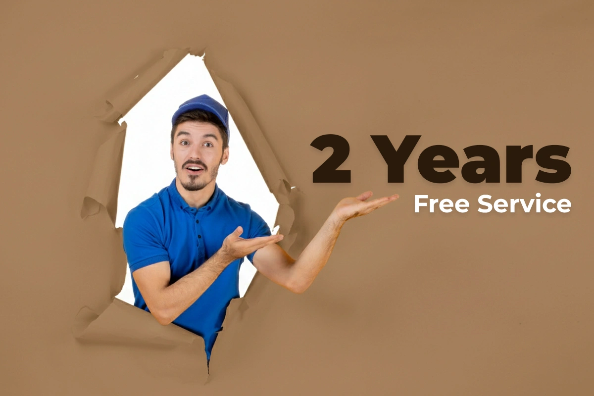 Two years of free post-completion maintenance service offered by Arcdeco, a leading interior design company in Chennai.